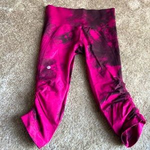 Lulu Lemon Pink Tie Dye Leggings